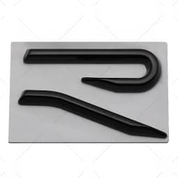New R Emblem Car Metal Body Tail Trunk Sticker Accessories For Volkswagen VW GTI Rline Polo Golf MK8 Touareg Passat Magotan CC