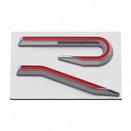 New R Emblem Car Metal Body Tail Trunk Sticker Accessories For Volkswagen VW GTI Rline Polo Golf MK8 Touareg Passat Magotan CC