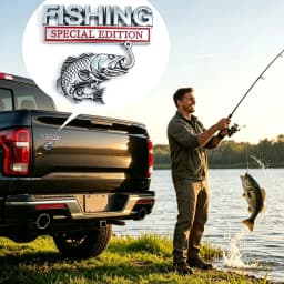 3D Metal Car Emblem Sticker Fishing Special Edition Realistic Bass Fish Hook Trunk Fender Badge Decal Waterproof Auto Exterior