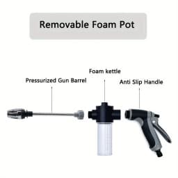 High-Pressure Car Washing Water Gun, External Cleaning Of RV, Foam Kettle Cleaning, Garden Water Hose Nozzle, Garden Shower
