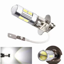 2PCS H1 H3 LED Car Bulbs 6000K White LED High Power 10-SMD 5630 Car Decoding Fog Light Driving DRL Auto Lamp