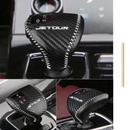 Fit Gearbox Stick Shift Collars Handle Protector Salon Gear Lever Cover Shifter Knob Leather Case For JETOUR X70 X90 PLUS X50