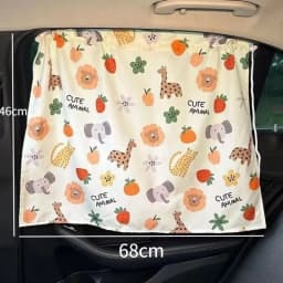 Suction Cup Curtain In The Car Window Sunshade Cover Cartoon Universal Side Window Sunshade UV Protection For Kid Baby Children