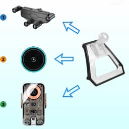 For BMW 5 Series G30 2017 2018 2019 2020-2023 Car Phone Holder Wireless Charger Phone Auto-Clamping Strong Magnetic Holder Base