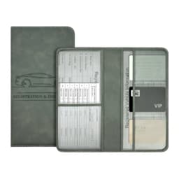 PU Leather Car Registration Insurance Card Holder Driver's License Cover Auto Documents Storage Wallet