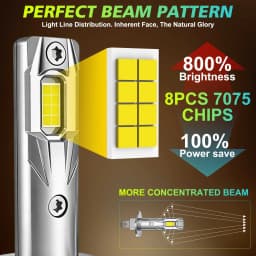 2Pcs H1 LED Headlight Bulb Mini 6000W 5800000LM CSP for Car Headlamp Fanless Light Auto Diode Fog Lamps 12V 6000K Automobile