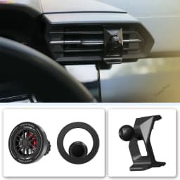 Custom Fit for Audi A3 8Y 2021-2023 2024 2025 2026 Magnetic Phone Mount Airflow Cooling Car Phone Holder 360° Swivel Holder Base