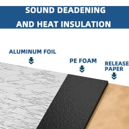10/20/50pcs 5mm Car Door Engine Hood Insulation Self-Adhesive Pad Insulation Cotton Insulation Noise Reduction