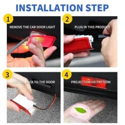 2Pc LED Car Door Laser Projector Lights Welcome Lamp For Mercedes Benz A C E GLC GLA GLE W205 W212 W213 X253 W166 X156 Accessory