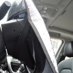 Car Steering Wheel Sun Shade Double Thick Sun Protection Foldable Anti-uv Sunscreen Car Supplies Car Steering Wheel Cover Silver