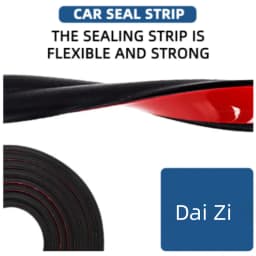 Car Rubber Door Sealing Car Door Hood Trunk Seal Strip 5/10/20meters Universal Noise Insulate Car Door Seal Strip Rubber Sealing