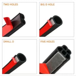 Car Rubber Door Sealing Car Door Hood Trunk Seal Strip 5/10/20meters Universal Noise Insulate Car Door Seal Strip Rubber Sealing