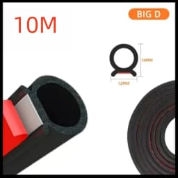 Car Rubber Door Sealing Car Door Hood Trunk Seal Strip 5/10/20meters Universal Noise Insulate Car Door Seal Strip Rubber Sealing