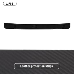 Universal Leather Door Sill Protection Strip Carbon Fiber Car Trunk Trunk Decoration Car Rear Bumper Protection Strip Auto Parts
