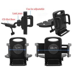 Universal Car Holder CD Slot Mount Mobile Phone Stands 360 Rotation Car Mount Cell Phone Stand For iPhone 11 12 Pro Samsung GPS