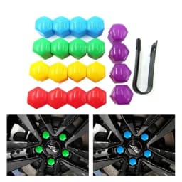 20pcs/set 21/19/17mm Car Wheel Nut Caps Protection Covers Caps Anti-Rust Auto Hub Screw Cover Auto Tyre Nut Bolt Decoration