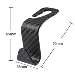 Car Seat Back Hooks Trunk Organizer Vehicle Headrest Hanger Clips Durable Truck Handbag Storage Hanger Car Accessries 1/2/4Pcs