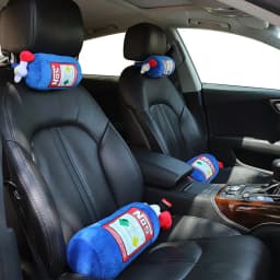 New Car Neck Pillow Car Headrest for Driver Front Passenger Seat NOS Bottle Pillow Car Decor Headrest Cushion Plush Pillow