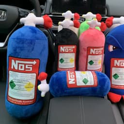 New Car Neck Pillow Car Headrest for Driver Front Passenger Seat NOS Bottle Pillow Car Decor Headrest Cushion Plush Pillow