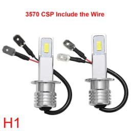 2Pcs H4 H7 H1 H8 H9 H11 9005 9006 LED Bulbs HB3 HB4 CSP LED Super Bright Headlight DRL Lamp 6000K White 3000K Yellow 12000K Blue
