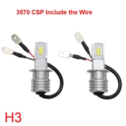 2Pcs H4 H7 H1 H8 H9 H11 9005 9006 LED Bulbs HB3 HB4 CSP LED Super Bright Headlight DRL Lamp 6000K White 3000K Yellow 12000K Blue