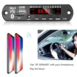 KEBIDU 9V 12V Car Radio Stereo MP3 WMA Decoder Board Audio Module USB TF Radio Bluetooth Wireless MP3 Player With Remote Control
