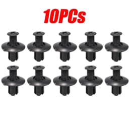 50pcs Car Hole Plastic Rivets Fastener Push Clip Black Auto Vehicle Door Trim Panel Retainer Fastener Clips for Toyota Audi
