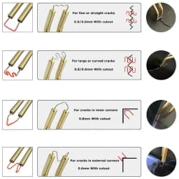 3000PCS Hot Stapler Staples For Plastic Welder Automotive Plastic Repair Machine Welding Wire Car Bumper Repair Welding Machine