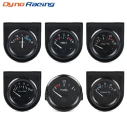 2INCH 52MM Black Volt meter Water temp Oil temp gauge Oil press gauge Fuel level gauge AMP Meter Triple gauge kits Car meter