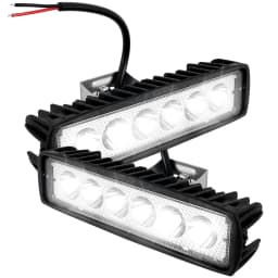 12V Car LED Light Bar 18W 6000K Super Bright Car LED Work Light IP67 Flood Spot Light White Off Road Head light Driving Lights