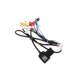 Car Stereo Radio Cable 20 Pin Plug RCA Output AUX Wire Harness Wiring Connector With Fan Header For ZHANGXUN Android Navigation