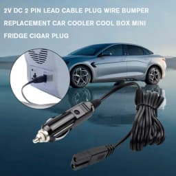 2m 12V Power Adapter Extension Cord For Car Mini Fridge Heat-resistant Plug Cigarette Lighter Replacement Adapter