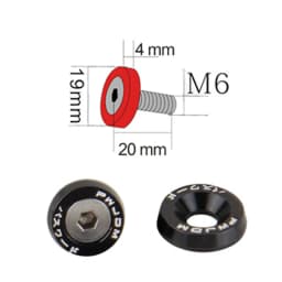 M6 Aluminum 10 Pcs/Pack Car Modified Hex Fasteners Fender Washer JDM Bumper Engine Concave Screws