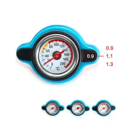 Car Motorcycle Styling Thermo Radiator Cap Tank Cover Water Temperature Gauge with Utility Safe 0.9 Bar/ 1.1 Bar/1.3 Bar