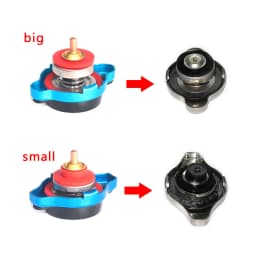 Car Motorcycle Styling Thermo Radiator Cap Tank Cover Water Temperature Gauge with Utility Safe 0.9 Bar/ 1.1 Bar/1.3 Bar