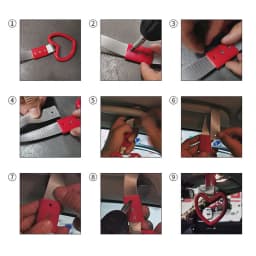 New Shape Tsurikawa JDM Train Bus Handle Hand Strap Drift Charm Strap Drift Warning Ring for Car Rear Bumper Supplies
