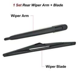 For Nissan Qashqai Dualis J10 2006 2013 Rear Window Windscreen Wiper Arm Blade Set Rear Wiper 2006 2008 2009 2010 2011 2012 2013