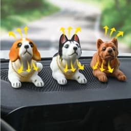 Car Ornaments Doll Husky Beagle St Bernard Shepherd Shake Head Dog Duck Decoration Auto Interior Accessories Cute Creative Gifts