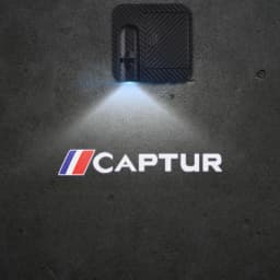 1/2PCS For Captur Scenic Twingo RS GT Sport Car Door Welcome Lights Laser Projector Logo Wireless Sensing Accessorie