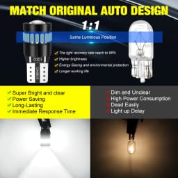 XSTORM T10 W5W LED Canbus No Error 194 168 Bulb 5W5 5W 12V 1000LM Super Bright Car Interior Side Light License Plate Lamp Auto