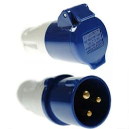 Car Connection Plug Adapter Main Plug Hook Up Site Adapter 3PIN Mains Hook Up Site Socket Adapter 240v 16A Caravan Motorhome