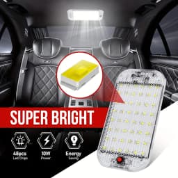 Universal Ceiling Light Bright Car Indoor Lamp With ON/OFF Switch 48LEDs Interior Dome Light For Box Trucks, Campers, Boats, RVs