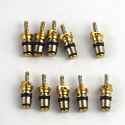 10pcs Car Automotive A/C Air Conditioning Valve Core Brass for Volvo Citroen Fukang Elysee Copper