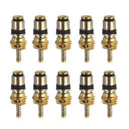10pcs Car Automotive A/C Air Conditioning Valve Core Brass for Volvo Citroen Fukang Elysee Copper