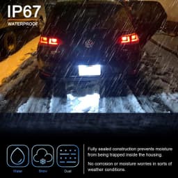 2Pcs For VW Golf 4/5/6/7 Passat Amarok Arteon New Beetle Crafter Crafter Eos White LED Number License Plate Light
