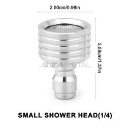 SEAMETAL Stainless Steel Shower Blades High Pressure Water Gun Interface Washing Nozzle 1/4 Quick Connect Car Wash Accessories