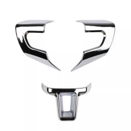 Chrome Car Steering Wheel Sticker Cover Sequin Trim For Golf 6 MK6 MK5 Steering Wheel Sequin Patch For Volkswagen For Polo