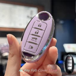 Key Fob Cover Keychain Lanyard for Nissan Altima Rogue Sentra Pathfinder Frontier Maxima Titan Murano Kicks Juke Versa Arma