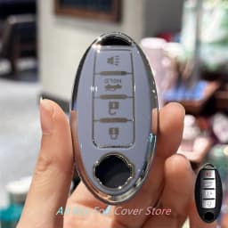 Key Fob Cover Keychain Lanyard for Nissan Altima Rogue Sentra Pathfinder Frontier Maxima Titan Murano Kicks Juke Versa Arma
