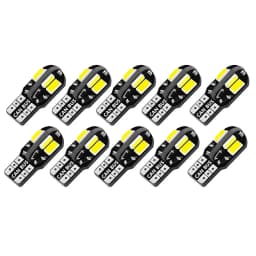 10/20PCS W5W T10 LED Bulbs Canbus 5730 8SMD 12V 6000K 194 168 LED Car Interior Map Dome Lights Parking Light Auto Signal Lamp